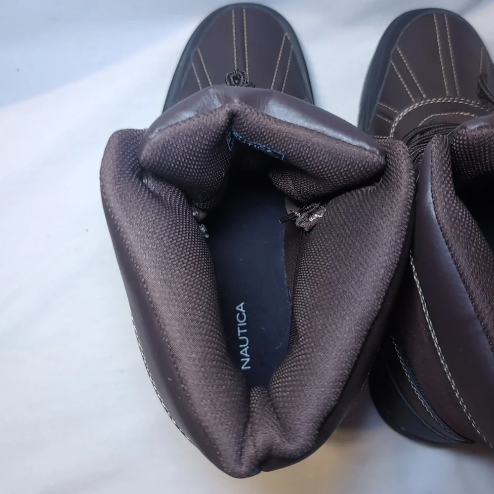 Nautica LOCKVIEW Brown Duck Boots-Waterproof Shell Mens 11 EUC